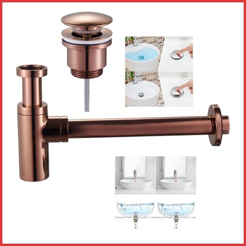 Kit piletta click clack sifone - kit,