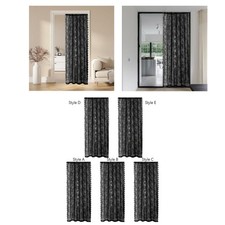 Rideau en dentelle à fleurs