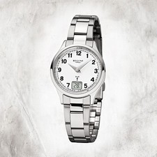 Regent Orologio Donna IN Acciaio Inox FR-193 Radio Bracciale Argento URFR193