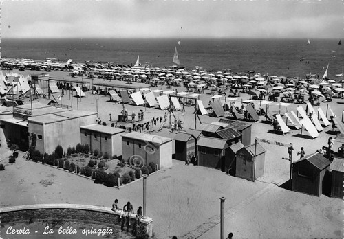 Cartolina cervia spiaggia - cartolina,