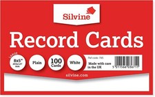 Confezione 100 Schede Record