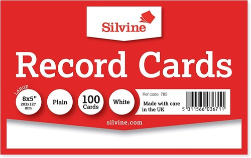 Confezione 100 schede record - confezione,