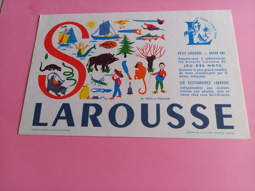Buvard alphabet larousse - buvard,