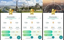 Pokémon Charmander Lucido GO Timbro Rally Parigi Sfondo - MlNl P T C 0r Trade