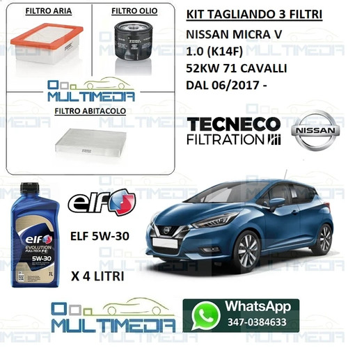 Kit tagliando filtri olio - 3, e