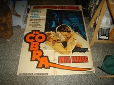 IL COBRA manifesto 2F originale 1967 ANITA EKBERG