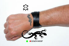 BRACCIALE CUOIO INCROCIATO ARTIGIANALE CON FIBBIA REGOLABILE POLSINO UOMO PELLE