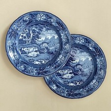Piatti inglesi con - , decoro