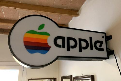 Apple insegna pubblicitaria - -,