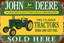 Targa in latta JOHN DEERE 30 x