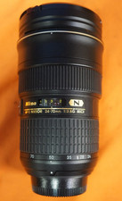 Nikon AF-S Nikkor 24-70 mm 1:2.8G ED N obiettivo fotocamera made in Japan "Ha polvere"