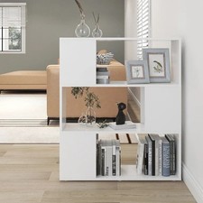 vidaXL Libreria/Divisorio Bianco 80x24x94 cm in Legno Multistrato