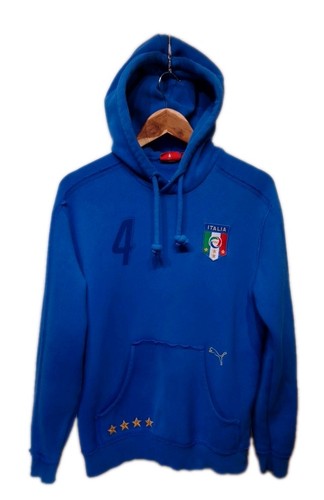 Felpa con cappuccio blu