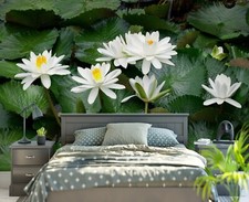 Carta da parati 3D bianca