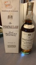 Macallan 1959 Scotch Whisky 75c over 48% Rinaldi import
