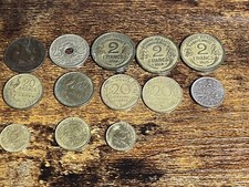 Lotto di 13 monete francesi Francia 1912-1974 centesimi franchi