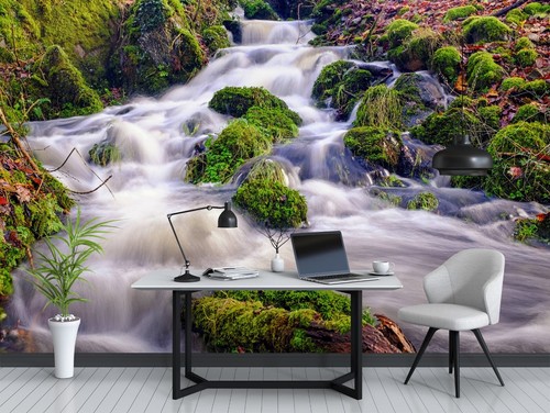 Carta parati river - da, 3d