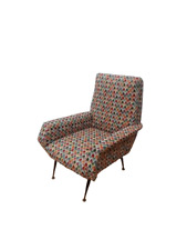 Poltrona di modernariato  anni 50 -60  - design italiano - vintage - RESTAURATA!