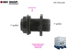  RACCORDO  PASSAPARETE 1" PP