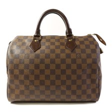 Borsa a mano Louis Vuitton LV GHW Speedy 30 N41531 marrone damier
