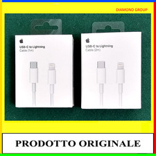 CAVO LIGHTNING USB-C 1 METRO 2 METRI ORIGINALE 1MT 2MT X APPLE IPHONE 12 13 14