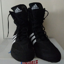 ADIDAS BOX HOG - SCARPE/STIVALETTI BOXE/PUGILATO - EU 48 2/3 - COLORE NERO
