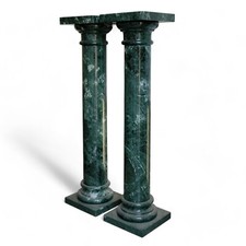 Coppia Colonne  Marmo Verde