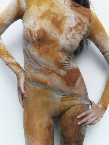 Body zara stampa marmo - zara, taglia