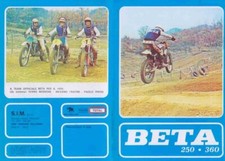 depliant,brochure MOTO BETA 250 /360 CR -GS 1976   MX VINTAGE ENDURO EPOCA
