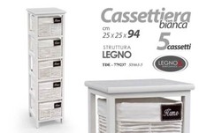 Cassettiera vimini cassetti - cassettiera, 5