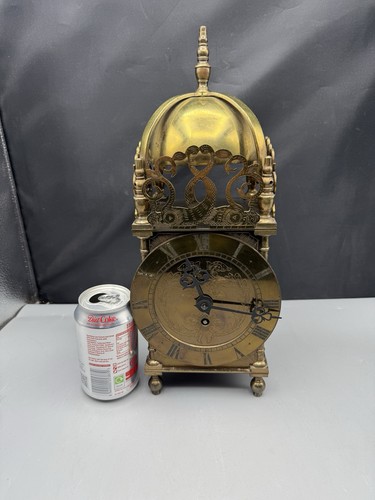 Vintage brass lantern clock - vintage,