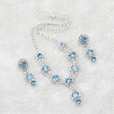  Earrings Necklace Set Wedding