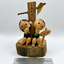 Coppia di bambole Kokeshi