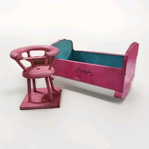 Lotto antico seggiolone - , letto
