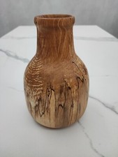 Vaso Di Legno di faggio fatto al tornio.