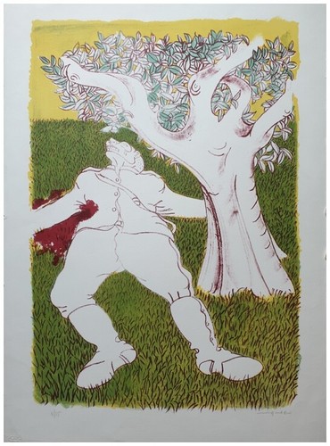 Giuseppe migneco litografia - giuseppe,