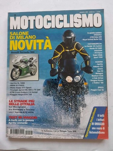 Motociclismo agosto anno 1999 - motociclismo,