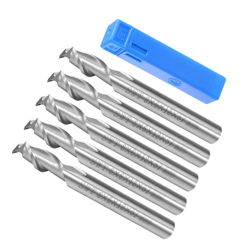 5pz 6x6x13mm punta - punta, fresa