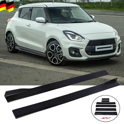 Gonne laterali 2m nero - 78.7"/2m,