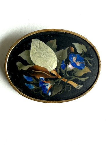 Spilla pietra dura vintage - spilla,