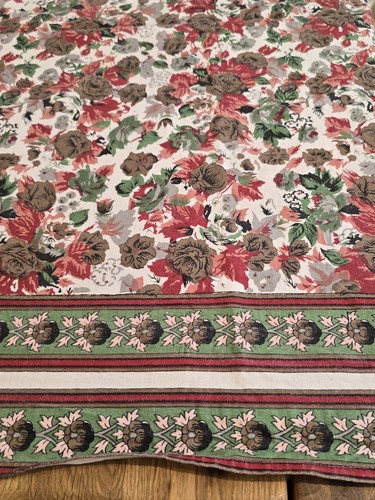 Vintage floral tablecloth - vintage,