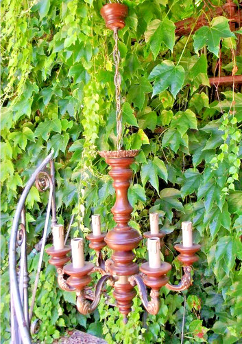 Antico lampione lampadario - , in