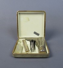 Set da barba rasatura facciale rasoio pennello spazzolino cofanetto vintage