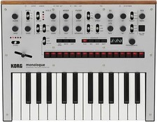 KORG MONOLOGUE SV SILVER Sintetizzatore Analogico Monofonico 25 Tasti Live NUOVO