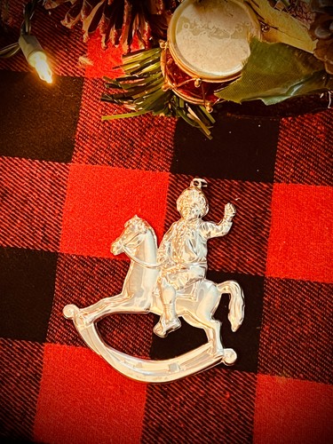 Ornamento cavallo dondolo - ornamento,