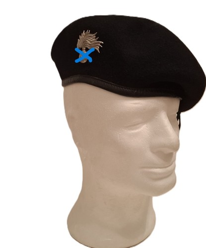 Basco militare nero fregio - basco,