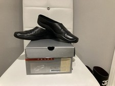 Mules/pantofole Prada uomo in pelle con retro aperto con scatola taglia IT40