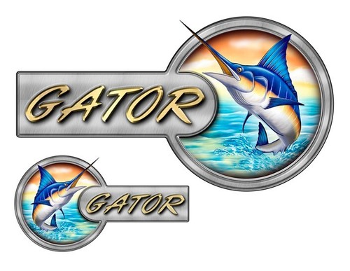 Adesivi design gator boat - adesivi,