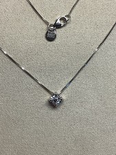 Collana  Davite & Delucchi  Brillante Punto Luce - Oro Bianco 18k