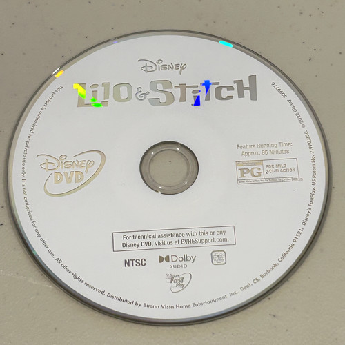 Lilo stitch dvd disc only - &,